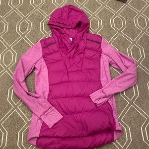 Lululemon fluff off pullover in magenta sz 12